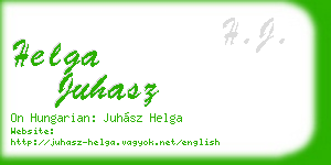 helga juhasz business card
